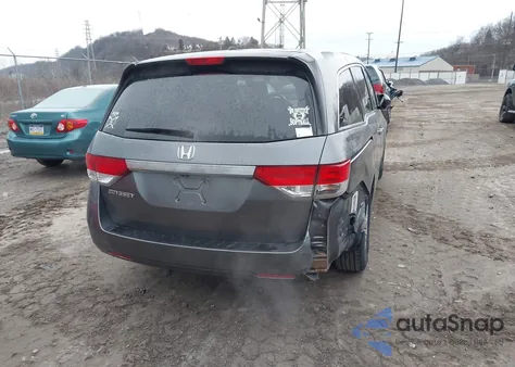 2014 Honda Odyssey Ex-L z USA, uszkodzony, nr VIN 5FNRL5H62EB057782